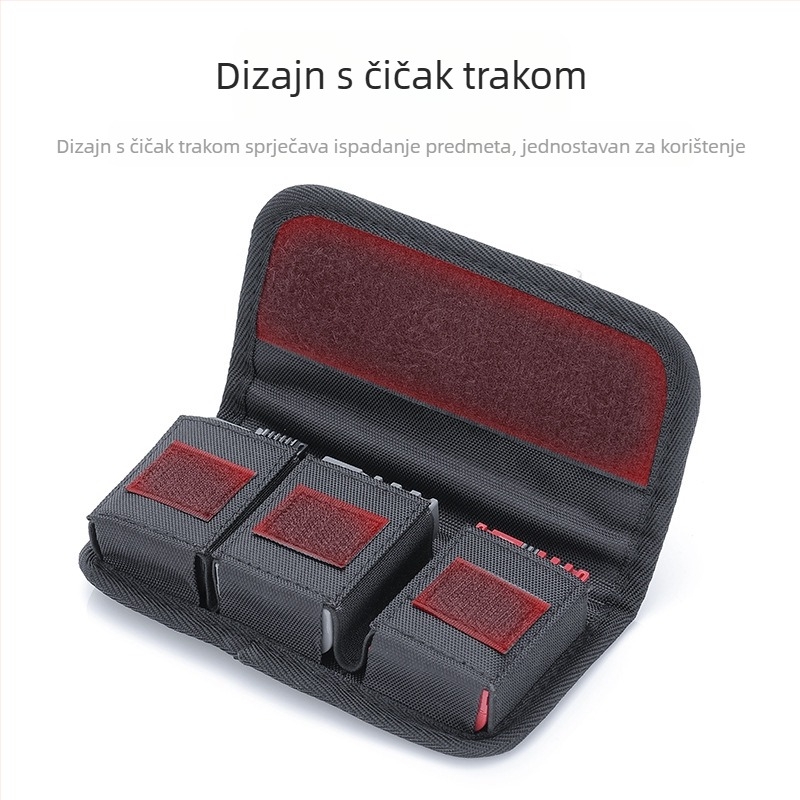 Jin Code torba za pohranu baterija za digitalni fotoaparat, SLR baterija, pohrana memorijske kartice, praktična torba za pohranu 18650 baterija
