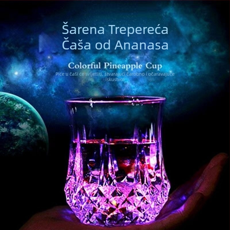 [7583 prikupljenih osoba] Šarena svjetleća čaša, šarena čaša za pivo koja detektira vodu, svijetli i mijenja boju kada se ulije voda
