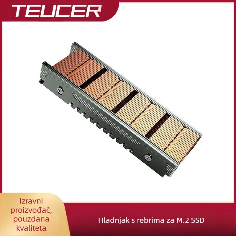 Zero Shijia M.2 SSD radijator NVME2280SSD hladnjak od čistog bakrenog rebra m2 hladnjak od rebara