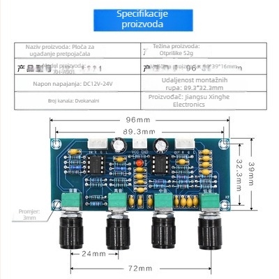 Ploča digitalnog pojačala A901, ploča za usklađivanje tonova, ploča za istosmjerno pojačalo, ploča za podešavanje visokih i niskih tonova, ploča za ugađanje predpojačala