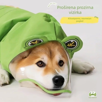 Shiba Inu kabanica za pse, korgi, žaba, ljetni ogrtač za štence, vodootporna i neprljava vanjska pončo za pse