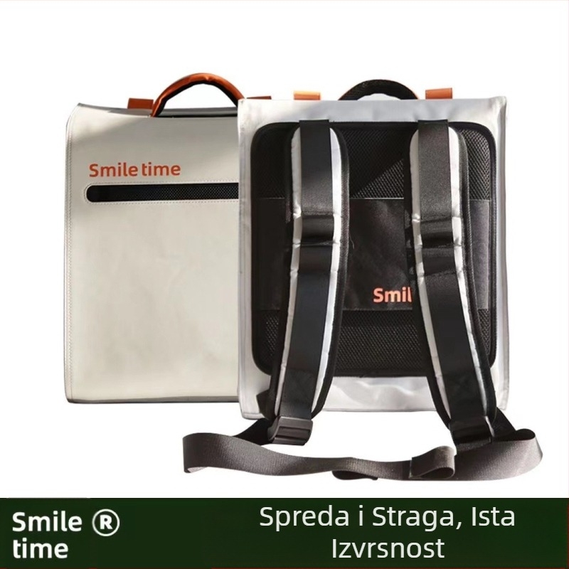 Ruksak za mačke Smile Time, prijenosni sklopivi vanjski ruksak velikog kapaciteta, prozračna torba za kućne ljubimce