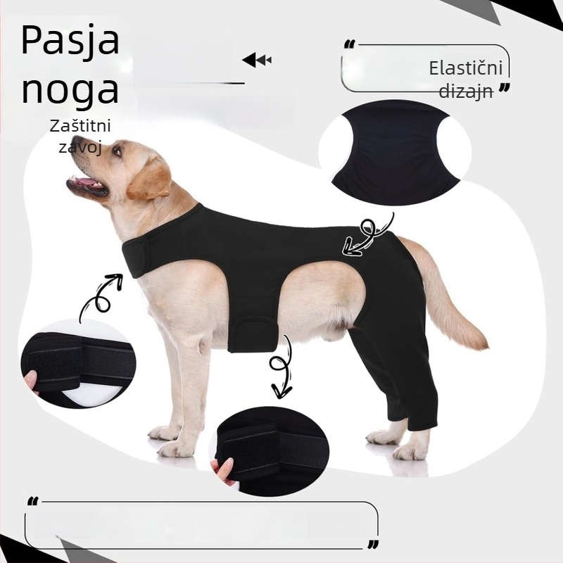 Zaštitna oprema za stražnje noge pasa preko granice, postoperativna izolacija protiv lizanja i ugriza, vanjska zaštitna navlaka za stražnje noge kućnih ljubimaca protiv ugriza insekata