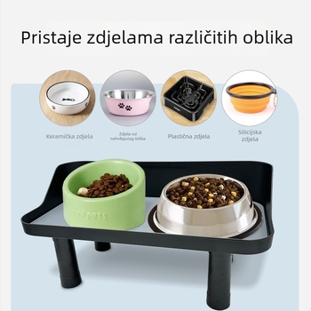 Stalak za zdjele za kućne ljubimce, stol za podizanje pasa, podesivi stalak za zdjele za mačke, antidetonacijski stalak za kućne ljubimce, veleprodaja