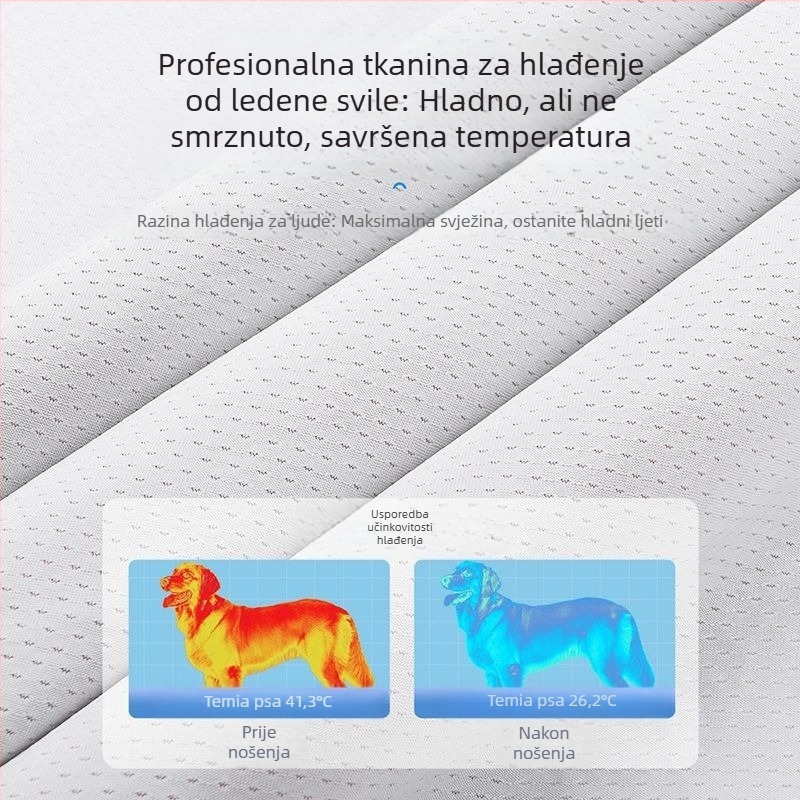 Ljetna odjeća za pse Tanki prsluk za pse srednje i velike veličine Zaštita od sunca i hlađenje toplinskog udara za kućne ljubimce Ljetna odjeća za hlađenje na otvorenom