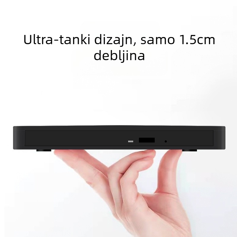 Ultra tanki novi vanjski DVD snimač s privatnim dodirom i TPEC čitačem kartica Factory Direct Universal Desktop