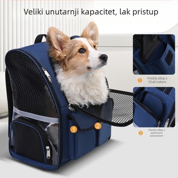 Prilagođena torba za mačke, prijenosni prozirni ruksak za mačke, ruksak za kućne ljubimce, školska torba, topla torba za auto za pse, velikog kapaciteta
