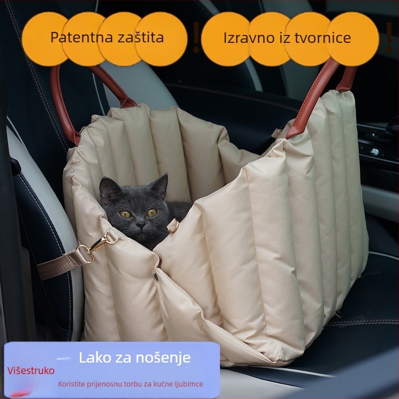 Torba za kućne ljubimce, topla torba za van, veliko otvoreno gnijezdo za mačke koje se montira na automobil za jesen i zimu, gnijezdo za pse, torba