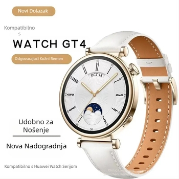 Pogodno za Huawei Gt4/Gt5 remen za sat, ženski model sata Gt6, muški remen od prave kože 41 mm/46 mm