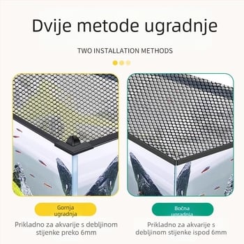 Mreža protiv skakanja za akvarij, magnetska mreža za pokrivanje akvarija, mreža protiv skakanja za akvarij, mreža protiv bijega za akvarij, mreža protiv skakanja za Rex Dragon