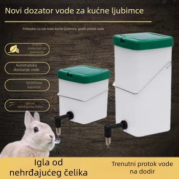 Novi dozator vode za zečeve, kutija za piće, boca za vodu za zečeve, automatska oprema za piće, zdjela za zečeve, automatski dozator vode