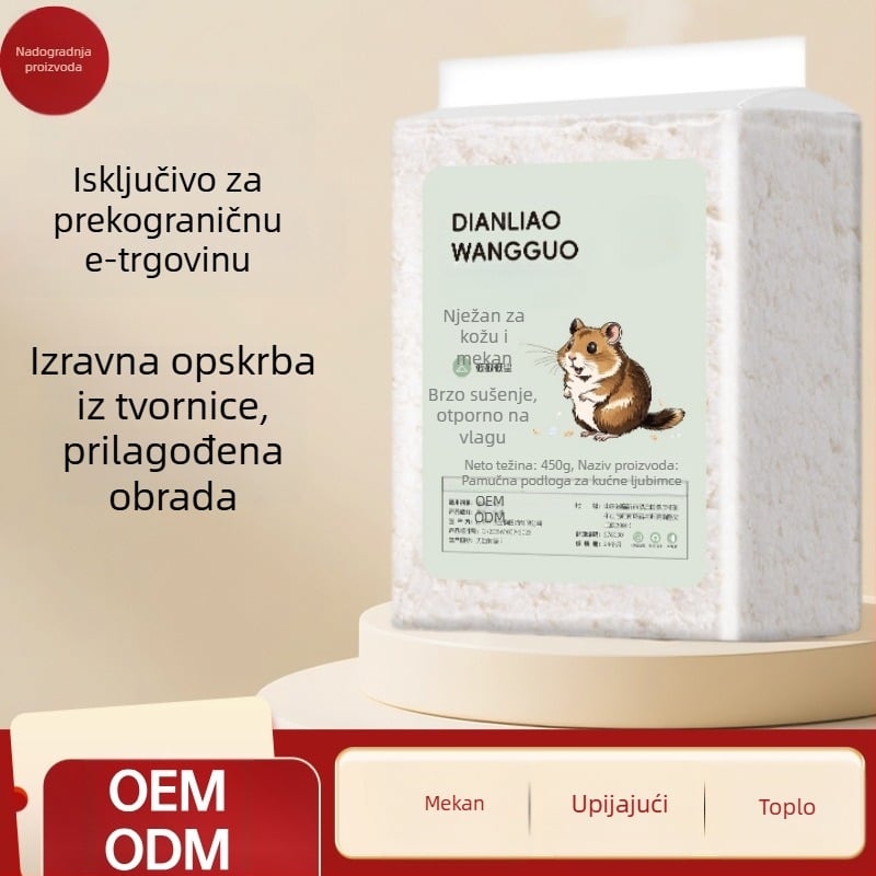 Papir za hrčke, pamuk, posebni papirnati ostaci, topli upijajući jastučić, piljevina, papiga, zec, šećerni jedrilica, suhi WC za zlatni medvjed