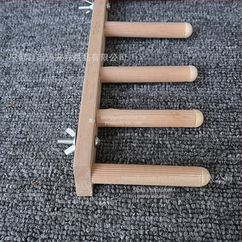 Set od 4 komada: ljestve za papige, stalak za pedale, stepenice, ljuljačka, stanište za ptice, penjalište za hrčke, odskočna daska za kućne ljubimce