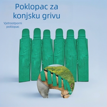 Prekogranična visokokvalitetna zaštitna navlaka za konjsku grivu, vjetrootporna navlaka, njega konjske grive, vjetrootporna upotreba