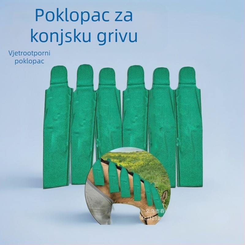 Prekogranična visokokvalitetna zaštitna navlaka za konjsku grivu, vjetrootporna navlaka, njega konjske grive, vjetrootporna upotreba