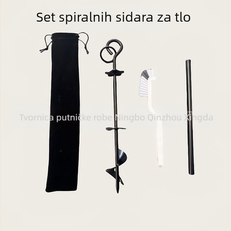 Xingda Vanjski kamperski stil Šator Canopy Čavli za tlo Kamperski stil Spiralno svrdlo za tlo Set za pričvršćivanje šiljastih čavala
