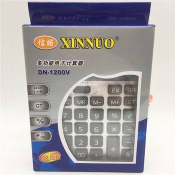 Xinnuo Dn-1200V solarni 12-znamenkasti uredski kalkulator, poklon jedinica tvrtke, logotip reklamnog računala