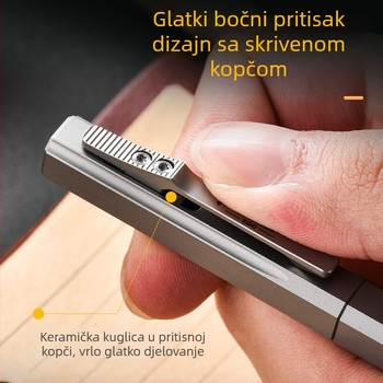 Taktička olovka od titanijeve legure, klizna dekompresijska olovka s potpisom Pioneer Edc, personalizirana šarena taktička olovka za samoobranu