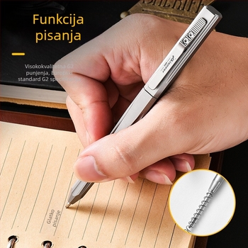 Taktička olovka od titanijeve legure, klizna dekompresijska olovka s potpisom Pioneer Edc, personalizirana šarena taktička olovka za samoobranu