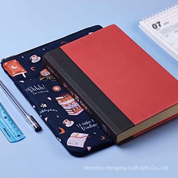 Navlaka za knjige s patentnim zatvaračem i prednjim džepom, zaštitna navlaka za knjige za ljubitelje knjiga