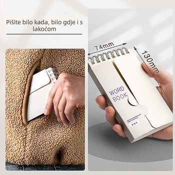 Knjiga za pamćenje engleskog vokabulara Ebbinghaus može pokriti male bilježnice, prijenosne male bilježnice za srednjoškolce koji polažu prijemne ispite za poslijediplomski studij.