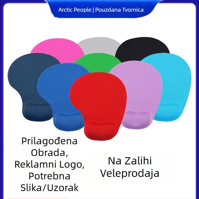 Tvornica izravne prodaje Podloga za miša za zglob, potpora za zglob, protuklizna silikonska podloga za sporo odbijanje, uredska posebna podloga za miša