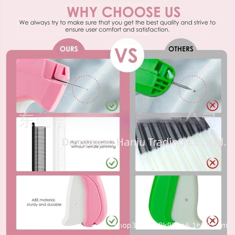 Pištolj za šivanje Quick Clothing Fixer, alat za šivanje odjeće, etiketa za ljepilo, pištolj s iglom, držač za poplune