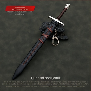 Kralj Arthur, Zvijer, Borbeni mač pobjede, 22 cm, Korice od metala, Model oružja, Obrti, Kolekcija Ukrasi