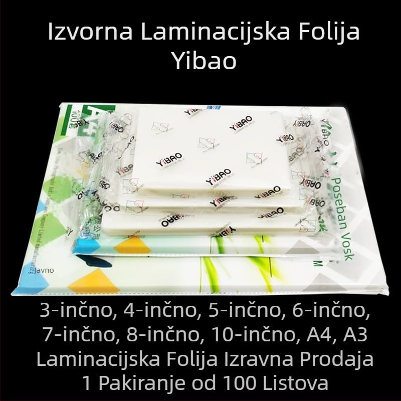 Proizvođači izravno isporučuju Yibao plastičnu foliju od 3 inča, 4 inča, 5 inča, 6 inča, 7 inča, 8 inča, 10 inča, A4 zaštitnu foliju za kartice, plastičnu foliju za fotografije
