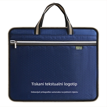 Torba za dokumente, platnena, A4, uredska aktovka, studentska torba, informacije za muškarce i žene, patentni zatvarač, vodootporna, velikog kapaciteta, proizvodnja