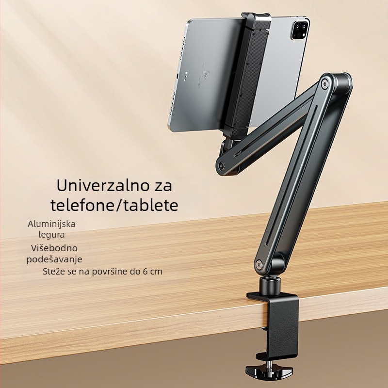 Novi lijeni držač za telefon, rotirajući sklopivi držač od aluminijske legure, držač za snimanje i prijenos uživo, stolni, prekogranični, popularni artikl