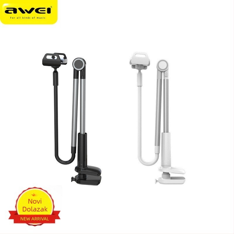 AWEI Weiwei Novi lazy nosač X35 za noćni stol dostupan je od aluminijske legure, nosač za mobitel/tablet.