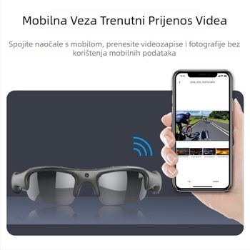 Biciklističke naočale za vanjske sportove s Wifi-jem, pametne sportske naočale za montažu na glavu, višenamjenske naočale za kameru i fotografiranje