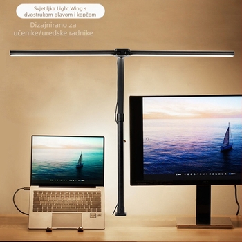 Stolna lampa punog spektra za učenike, zaštita očiju, nacionalni AAA certifikat, lampa s kopčom za učenje, posebna stolna lampa za čitanje