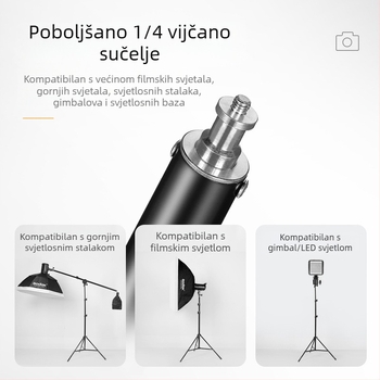 2,8 m grlo za fotografsku lampu, podebljano studijsko filmsko i televizijsko grlo za lampu, nosač s križnim krakom, okvir za pozadinu, svjetlo za ispunjavanje uživo, stativ