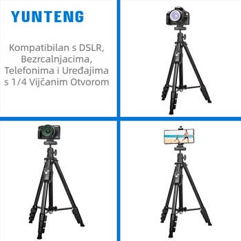 Yunteng 6109 nadzemni stativ, univerzalni mikro-jednostruki tremolo za mobitel, podrška za fotografsku kameru uživo
