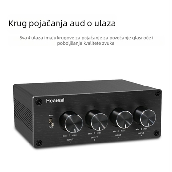 4-u-1-izlazni mikser, višekanalni simultani ulaz, HiFi dvokanalni audio, četverosmjerni ulaz, jednosmjerni izlaz, ugađanje