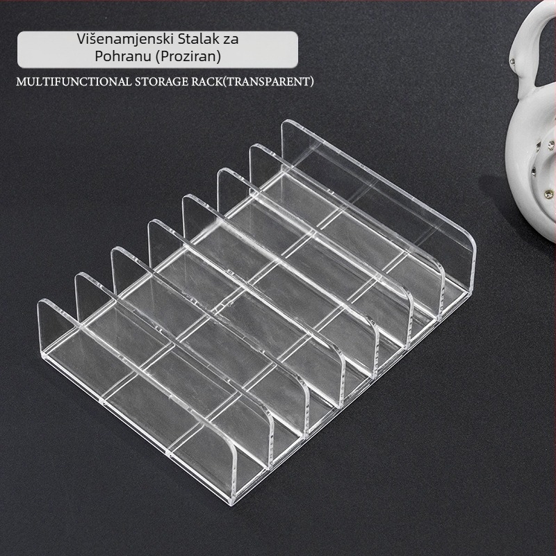 Zračni jastuk u prahu za tortu Kozmetika u prahu Paleta sjenila za oči Prozirna kutija za pohranu Manikura Paleta boja Ručno izrađen stalak za nokte