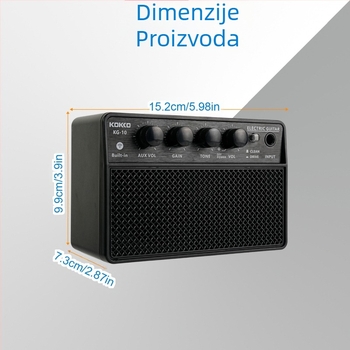 Električna gitara, električni bas zvučnik, pojačalo zvuka 10W, prijenosni mini Bluetooth audio pribor