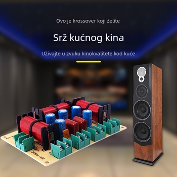 Razdjelnik frekvencije Jedan visoki Jedan srednji Dva niska Četverosmjerni audio Kućni zvučnik bez lemljenja Modificirani razdjelnik