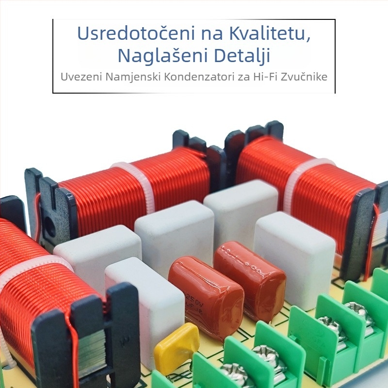 Razdjelnik frekvencije Jedan visoki Jedan srednji Dva niska Četverosmjerni audio Kućni zvučnik bez lemljenja Modificirani razdjelnik