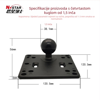 246U Prekogranični NSTAR industrijski nosač za tablet računalo, poljoprivredni strojevi, Navigator, fiksiranje sjedala, kuglasta glava od 1,5 inča