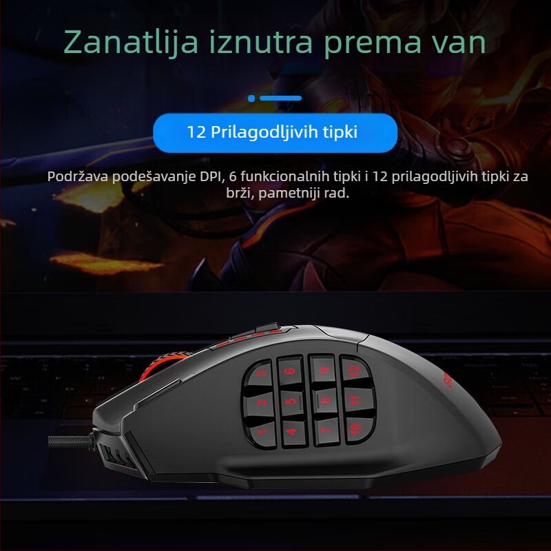 E element X39 elektroničko natjecanje igra miš višestrana tipka makro programiranje herojska liga natjecanje jedenje piletine makro miš