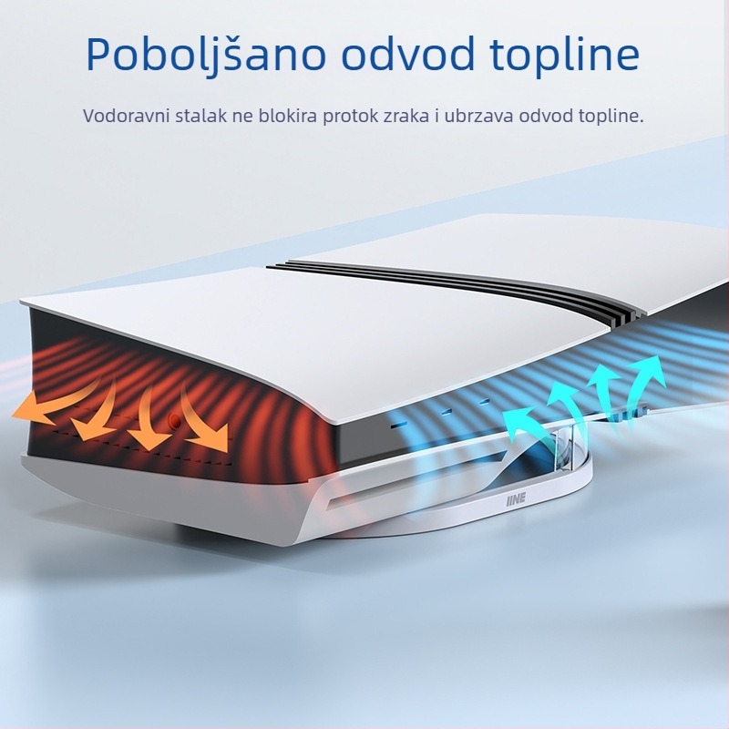 Dobra vrijednost za novac, optički pogon za PS5 Pro, digitalna verzija, horizontalni stalak za pohranu, ravni stalak za igraću konzolu za PS5 Pro