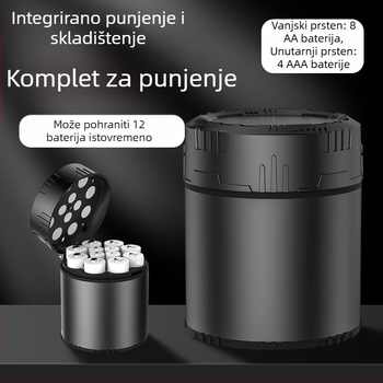 Br. 5 Br. 7 Konstantni napon 1,5 V Punjiva litijeva baterija 12 Skladišni punjač Izdržljivo skladištenje Punjenje Integrirani AA punjač