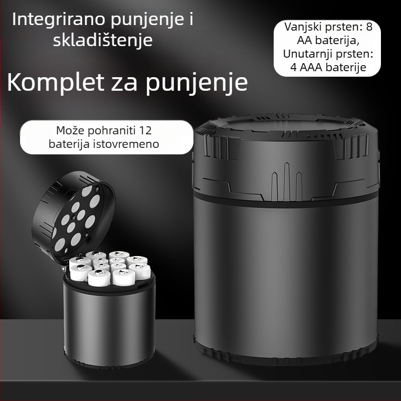 Br. 5 Br. 7 Konstantni napon 1,5 V Punjiva litijeva baterija 12 Skladišni punjač Izdržljivo skladištenje Punjenje Integrirani AA punjač