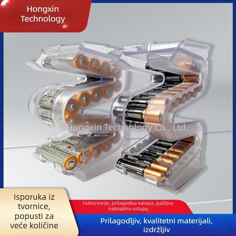Kutija za pohranu AAA baterija br. 7 Stalak za pohranu baterija AA i AAA kombinirani držač baterija Kutija za pohranu baterija