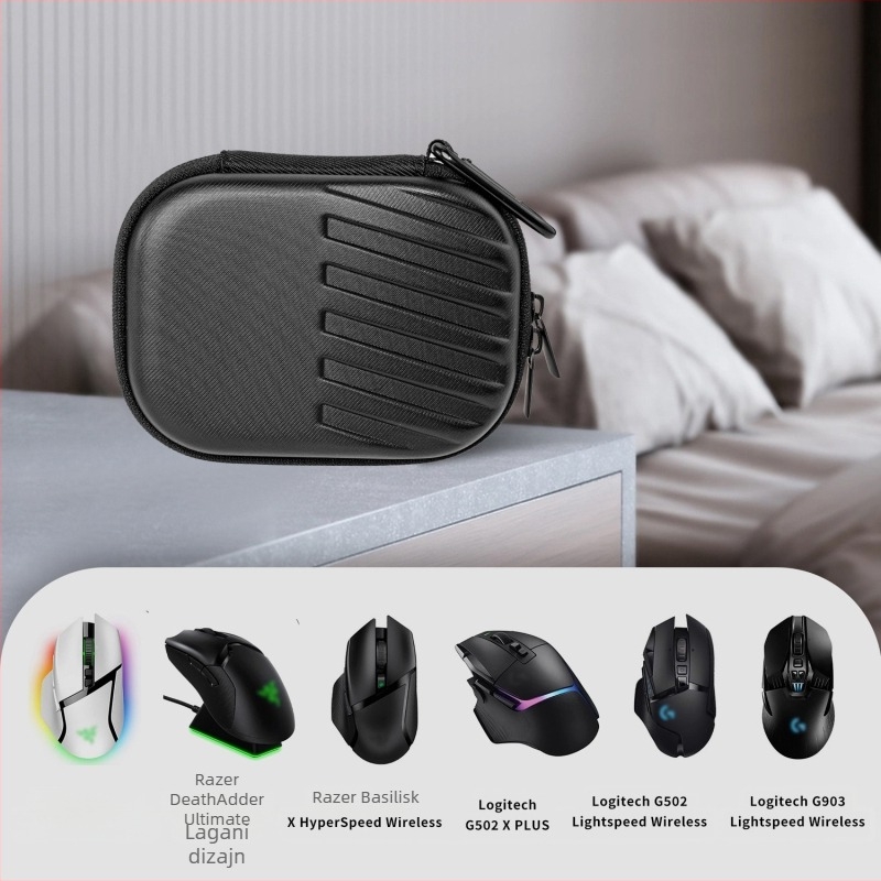 Pogodno za torbice za bežični miš Logitech MXMaster3S i Razer Viper V3Pro miš.
