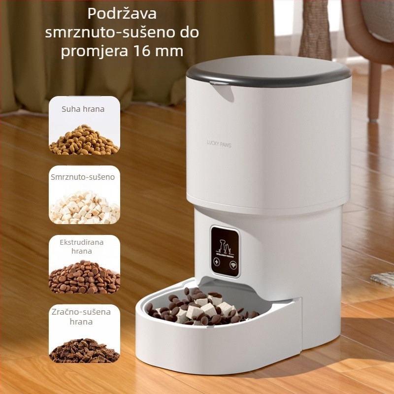 Automatski hranilica za kućne ljubimce za mačke, kvantitativno mjerenje vremena, inteligentna hrana za mačke, hrana za pse, daljinsko upravljanje, WIFI Bluetooth, stroj za hranjenje