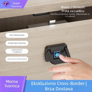 @`Pametna brava za otiske prstiju, ladica za spise, ormarić za dokumente, protuprovalna brava za ormarić, kućni noćni ormarić, brava s lozinkom za uredski ormarić